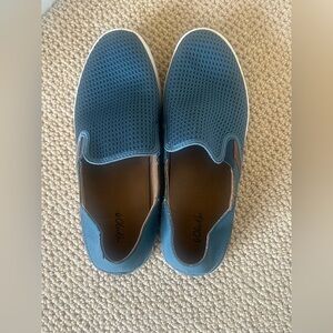 OluKai Women’s Blue Mesh Slip-On Casual Loafers Size 10